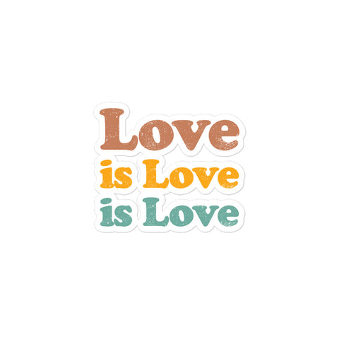 Love is Love Bubble-free Sticker