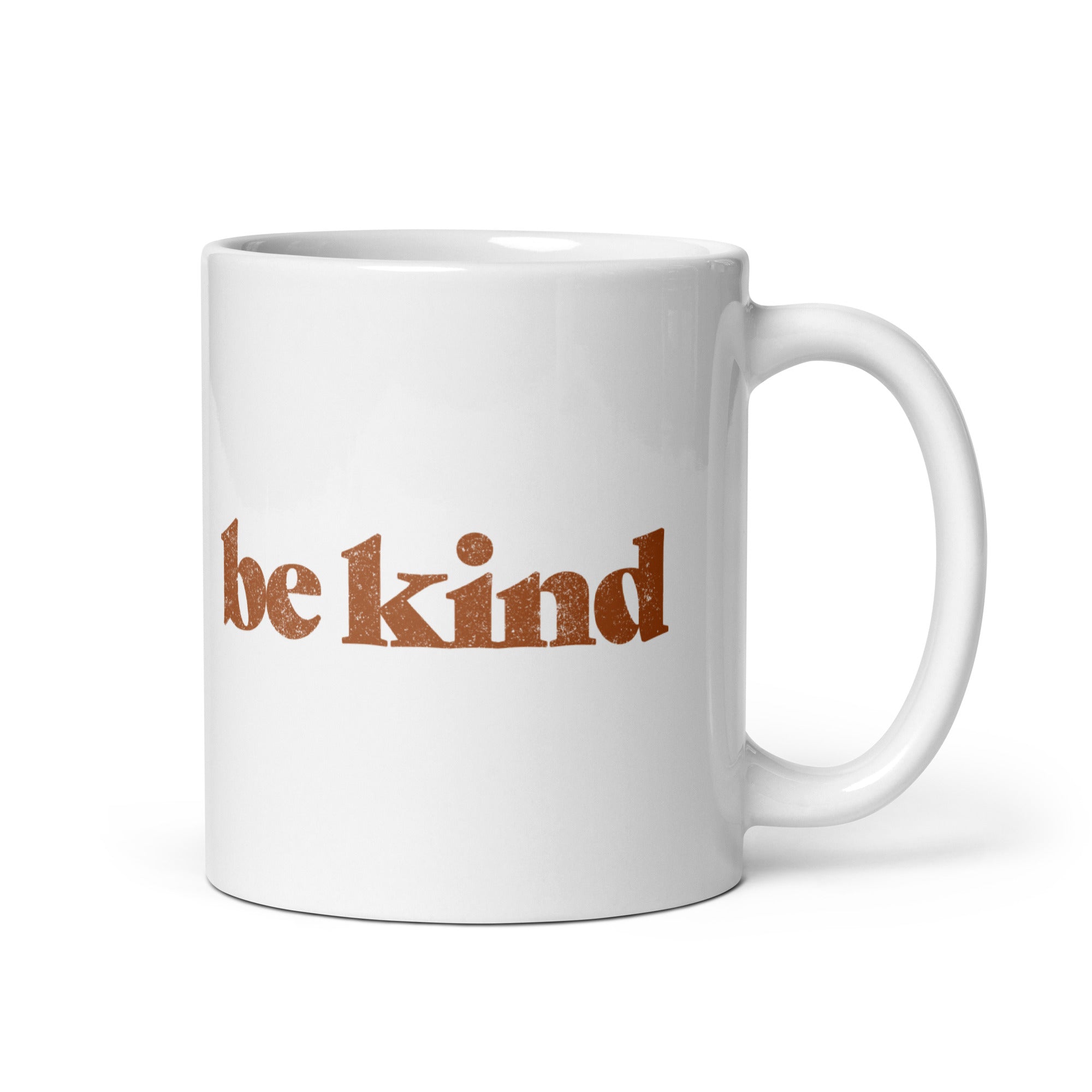 Be Kind White Glossy Mug